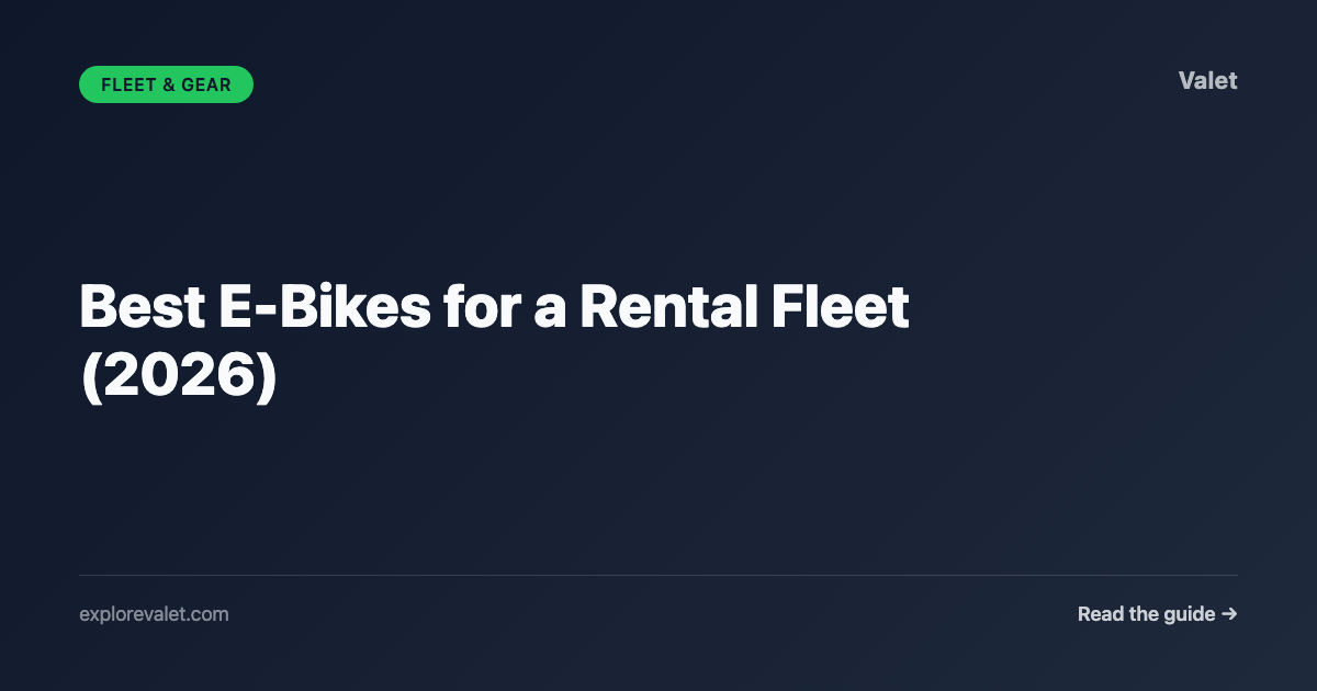 Best E-Bikes for a Rental Fleet