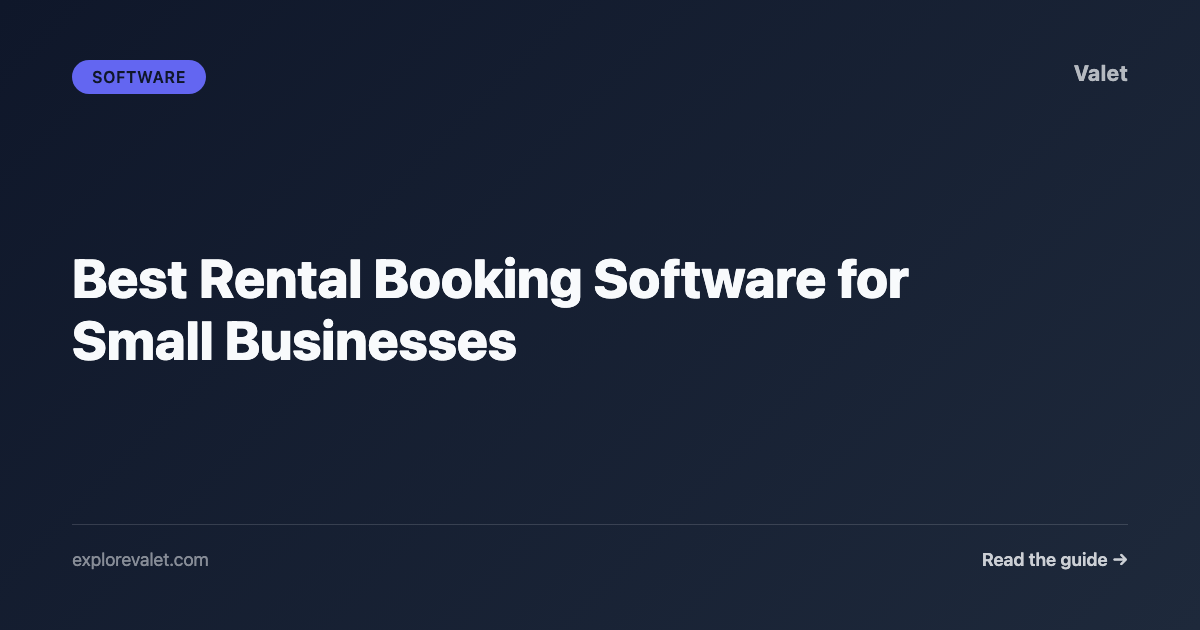 Best Rental Booking Software for Small Businesses