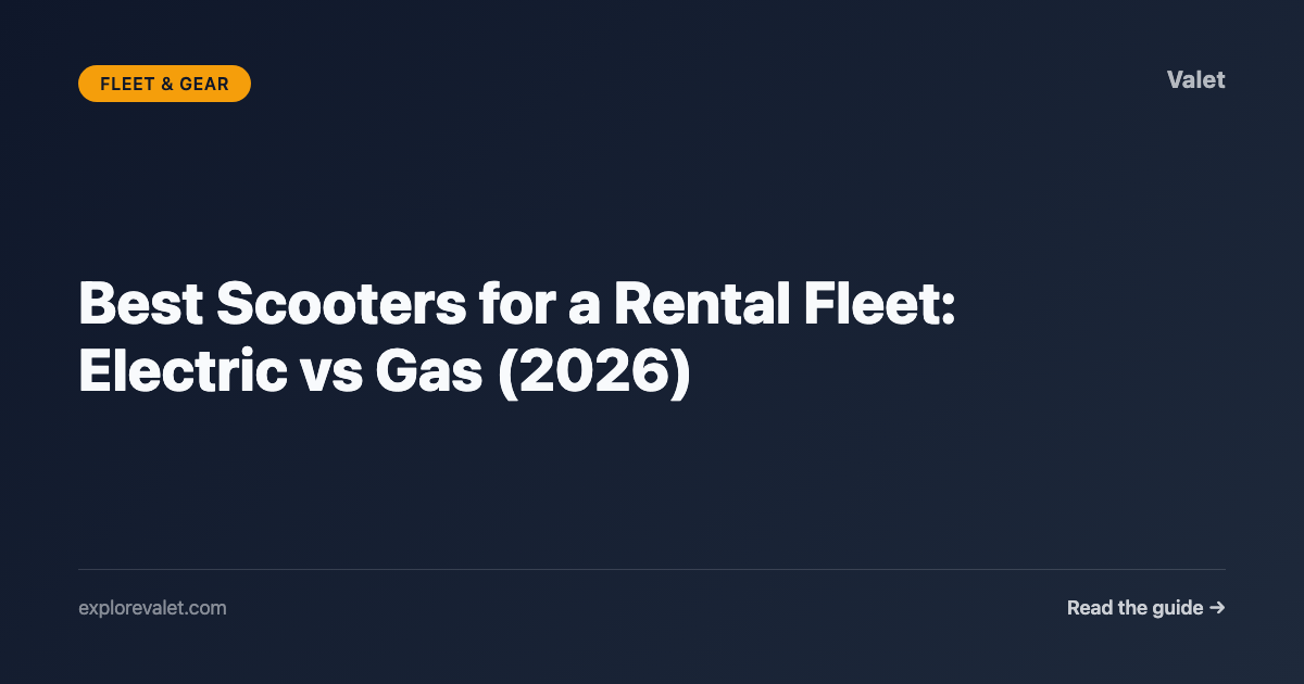 Best Scooters for a Rental Fleet