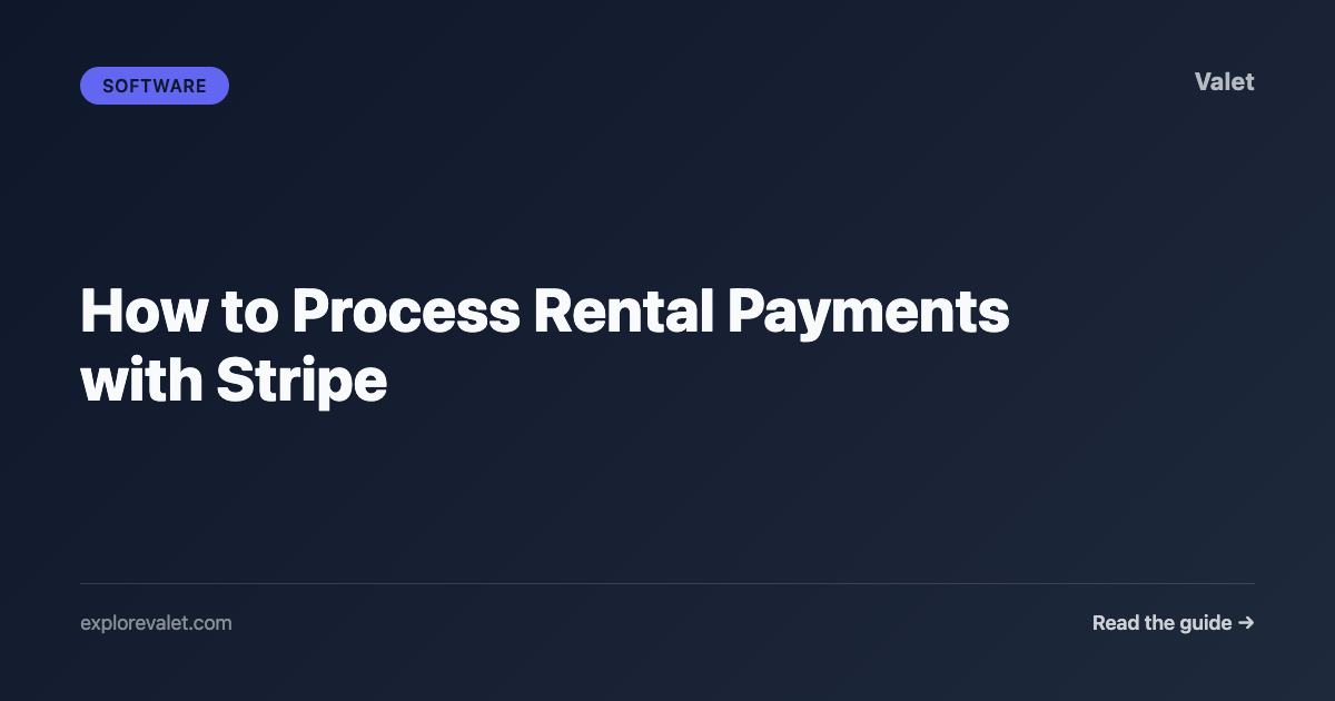 How to Process Rental Payments with Stripe