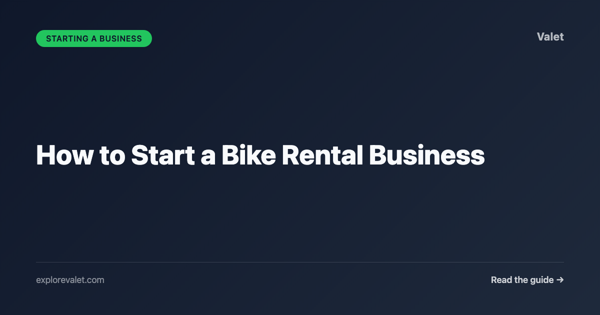 How to Start a Bike Rental Business