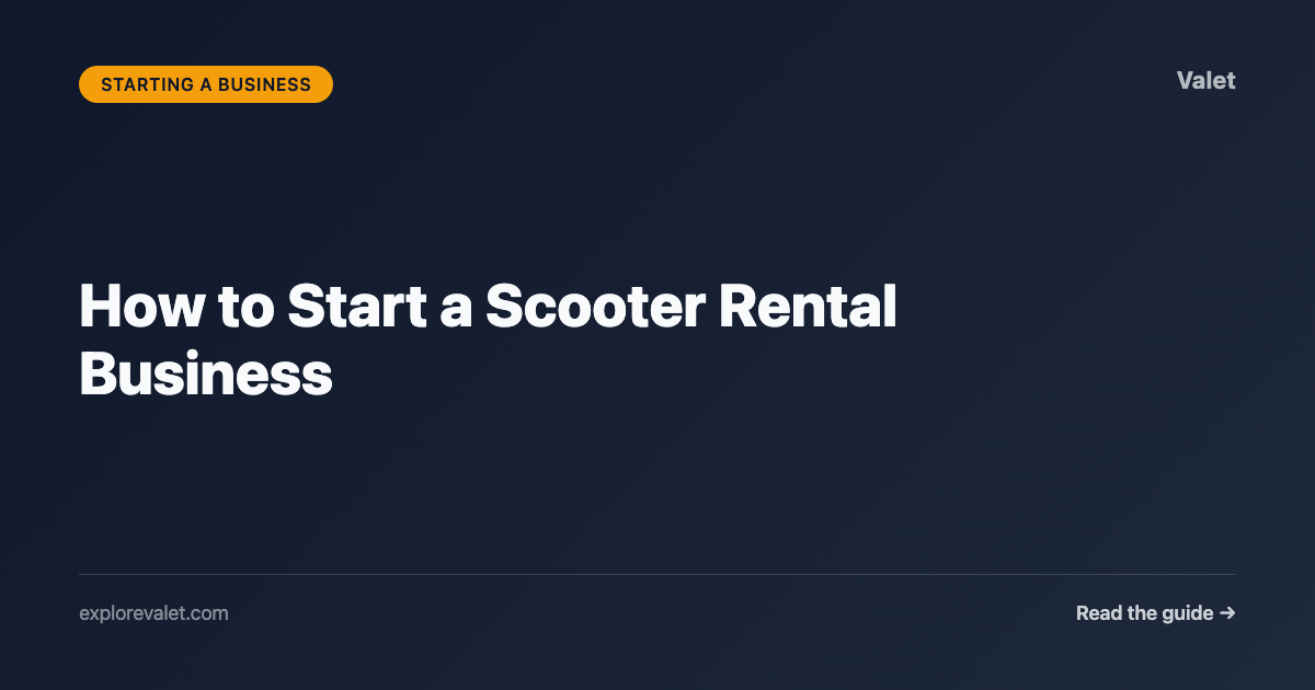 How to Start a Scooter Rental Business