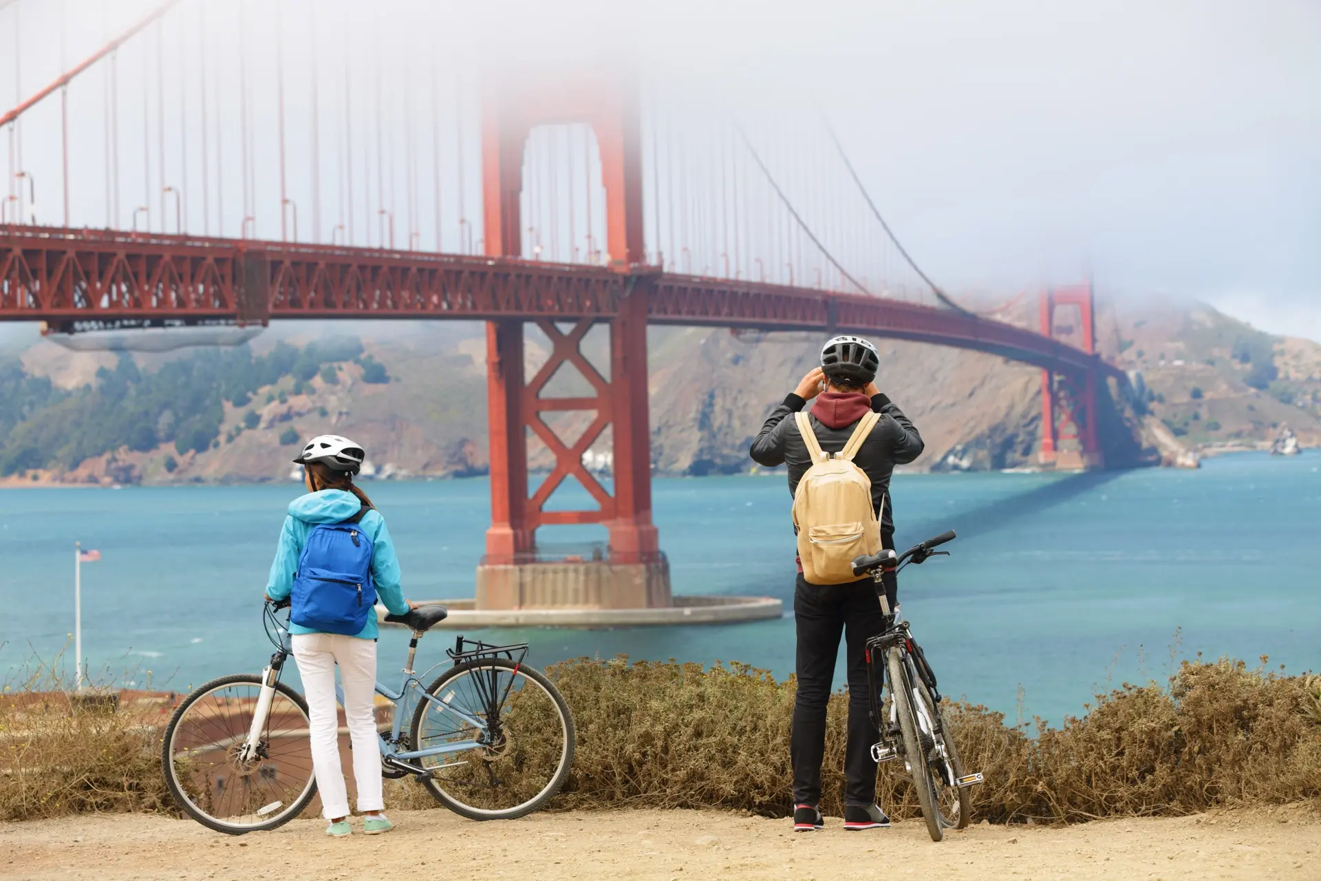 Bike tour at the Golden Gate Bridge